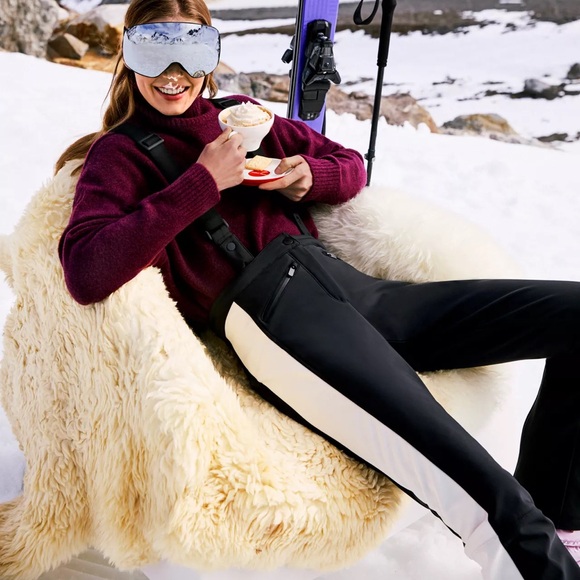 ZARA RECCO® TECHNOLOGY WATER RESISTANT WIND PROTEC FLARED PANTS SKI COLLECTION - Picture 1 of 3